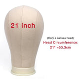 Wig Styling Head Mannequin Wig Stand Canvas Head For Making Display Block Mannequin - Divine Diva Beauty