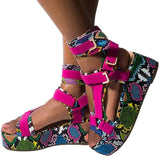 Thick Soled sandal Velcro Flats Beach Shoes - Divine Diva Beauty