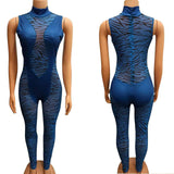 Zebra Mesh Patchwork bodysuit - Divine Diva Beauty