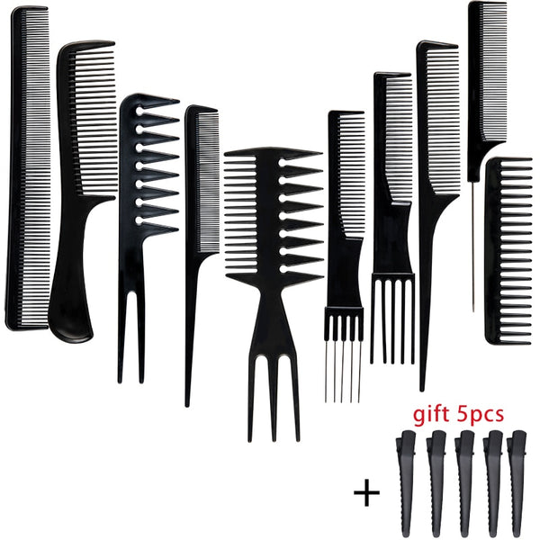 Stylist Anti-static Combs,Multifunctional Hair Design Hair Detangler Comb Barber Haircare Styling Tool Set - Divine Diva Beauty