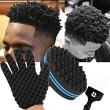 Barber Shop Men Hair Braider Twist Sponge Gloves African Hair Styling Fork Comb Hair Curls Foam For Salon - Divine Diva Beauty