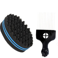 Barber Shop Men Hair Braider Twist Sponge Gloves African Hair Styling Fork Comb Hair Curls Foam For Salon - Divine Diva Beauty