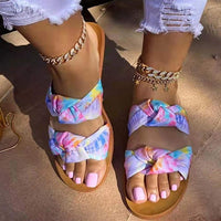 Rainbow Knot Slippers shoes - Divine Diva Beauty