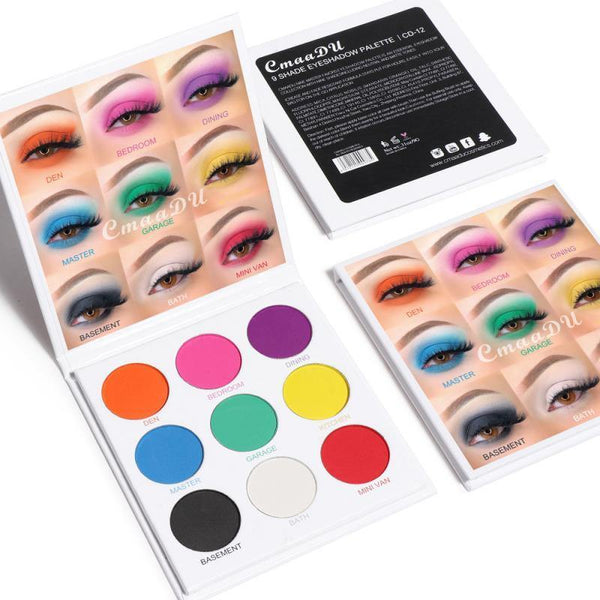9 Colors Eye Shadow Pallete Makeup Matte Glitter Shimmer Eyeshadow Palette Make Up Waterproof - Divine Diva Beauty