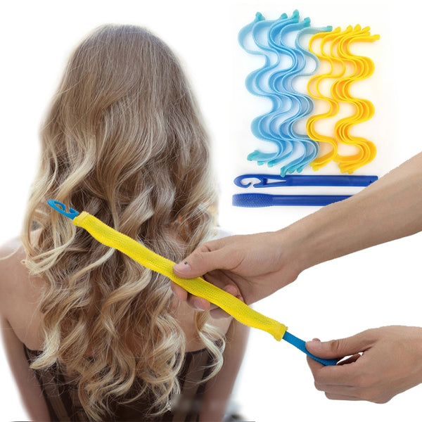 30CM / 50CM New12PCS DIY Magic Hair Curler Portable Hairstyle Roller Sticks Durable Beauty Makeup Curling Hair Styling Tools - Divine Diva Beauty