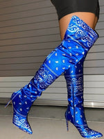 Pointy Thin Heels Over The Knee Long Boots Autumn Booties - Divine Diva Beauty