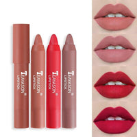 4 Colors Matte Lipstick Pen Non-stick Cup Lipstick Waterproof Sweat-proof Lipstick Long Lasting Lipstick Pencil - Divine Diva Beauty