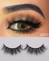 Makeup Eyelashes 3D Mink Lashes Fluffy Wispy Volume Natural long Cross False Eyelashes Eye Lashes Reusable Eyelash - Divine Diva Beauty