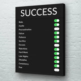 Success Inspirational Quotes Canvas Painting Motivational Letter Wall Art Posters and Prints Picture for Bedroom Office Decor - Divine Diva Beauty