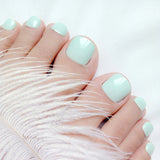 28Pcs Short False Toe Nails - Divine Diva Beauty