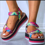 Flat Heel Sandals Thick Bottom shoes - Divine Diva Beauty