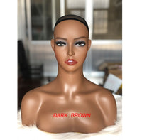 Female Mannequin Head with Shoulder for Display - Divine Diva Beauty