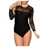 plus size avail One-Piece Long Sleeve Bodysuit Lingerie - Divine Diva Beauty