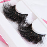 Super Fluffy Extra Dramatic Long 25mm Mink Eyelash Handmade Thick Curl Real Fur Lash Wispy Natural Luxury - Divine Diva Beauty