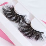 Super Fluffy Extra Dramatic Long 25mm Mink Eyelash Handmade Thick Curl Real Fur Lash Wispy Natural Luxury - Divine Diva Beauty