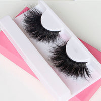 Super Fluffy Extra Dramatic Long 25mm Mink Eyelash Handmade Thick Curl Real Fur Lash Wispy Natural Luxury - Divine Diva Beauty