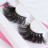 Super Fluffy Extra Dramatic Long 25mm Mink Eyelash Handmade Thick Curl Real Fur Lash Wispy Natural Luxury - Divine Diva Beauty