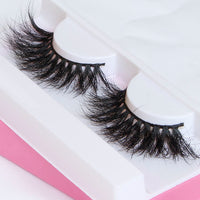 Super Fluffy Extra Dramatic Long 25mm Mink Eyelash Handmade Thick Curl Real Fur Lash Wispy Natural Luxury - Divine Diva Beauty