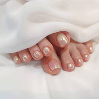 Short False Toenails Full Cover Press On Toenails - Divine Diva Beauty