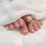 Short False Toenails Full Cover Press On Toenails - Divine Diva Beauty