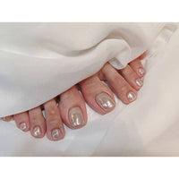 Short False Toenails Full Cover Press On Toenails - Divine Diva Beauty