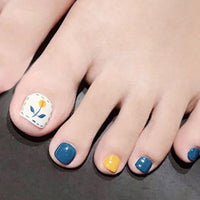 Short False Toenails Full Cover Press On Toenails - Divine Diva Beauty