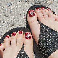 Short False Toenails Full Cover Press On Toenails - Divine Diva Beauty