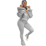 Two Piece Set Long Sleeve Tracksuit plus size avail - Divine Diva Beauty