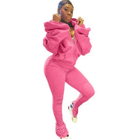 Two Piece Set Long Sleeve Tracksuit plus size avail - Divine Diva Beauty