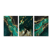 Abstrct Green Marble Texture Poster Canvas Print Luxury Style Art Painting Nordic Decorative Picutre Modern Living Room Decor - Divine Diva Beauty