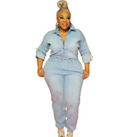 Jumpsuits Jeans Backless Bodysuit plus size avail - Divine Diva Beauty