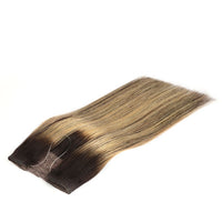 Straight Halo Hair Extensions One Piece With 4 Clips Hairpiece Fish Line Invisible Wire BUNDLE - Divine Diva Beauty