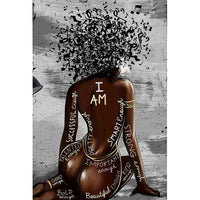 African Girl Music Wall Art poster and prints I Am Black Woman Canvas Painting Home Decor Picture for Living Room Cuadros - Divine Diva Beauty