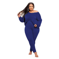 Simple Pure Color Long Sleeve Pants Sets - Divine Diva Beauty