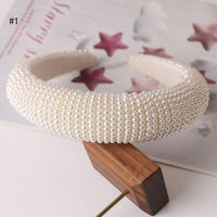 Beaded Pearl Headbands Hair Accessories - Divine Diva Beauty