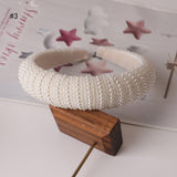 Beaded Pearl Headbands Hair Accessories - Divine Diva Beauty