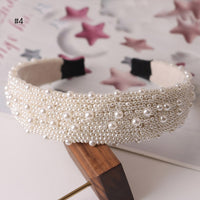 Beaded Pearl Headbands Hair Accessories - Divine Diva Beauty