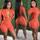 Cutout Strappy Bandage Rompers bodysuits - Divine Diva Beauty