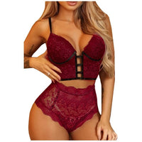 Deep V Sexy Underwear Ultrathin Bra Set Plus Size avail Lingerie Set - Divine Diva Beauty