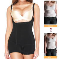 Womens Shapewear Full Body Shaper Zipper Tummy Control Slimming Sheath Butt Lifter Push Up Thigh Slimmer Abdomen Corset - Divine Diva Beauty