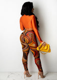 2 piece V Neck Lace Up Long Sleeve Crop Top + Sheer Mesh Pants plus size avail - Divine Diva Beauty