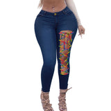 Plus Size avail Sexy Asymmetric Lace Up Skinny Jeans pants - Divine Diva Beauty