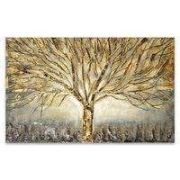 DDHH Wall Art Gold Tree Poster Canvas Painting Abstract Pictures For Living Room Home Decoration Posters And Prints No Frame - Divine Diva Beauty