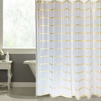 EVA Gold Stripe Waterproof Shower Curtain High Quality Simple Modern Bathing Cover Stocked Eco-Friendly for Home Bathroom Cover - Divine Diva Beauty