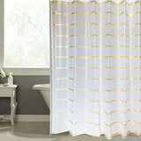 EVA Gold Stripe Waterproof Shower Curtain High Quality Simple Modern Bathing Cover Stocked Eco-Friendly for Home Bathroom Cover - Divine Diva Beauty