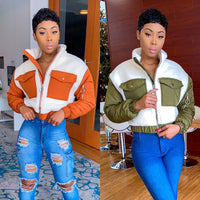 Long Sleeve Crop Jacket and Fitness Legging Streetwear Suits 2 piece  outerwear - Divine Diva Beauty