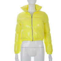 Short Down Winter Solid Jacket outerwear - Divine Diva Beauty