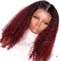 New Kinky Curly Lace Front Fiber Hair Wig Black/Brown/Blonde Color  Synthetic Lace Frontal Wig PrePlucked Baby Hair Glueless - Divine Diva Beauty