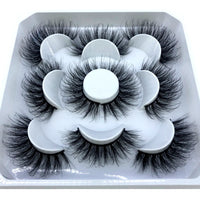 New 5 pairs 8-25mm natural 3D false eyelashes fake lashes makeup kit Mink Lashes extension mink eyelashes maquiagem - Divine Diva Beauty