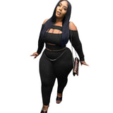 Two Piece Set Women Backless Off Shoulder Top and Pants Bodycon plus size avail - Divine Diva Beauty